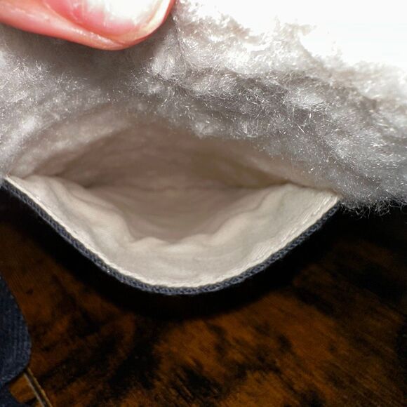 Chloe Woody Faux Shearling Fur Tote Bag 2-Way Small Size - Picture 8 of 13